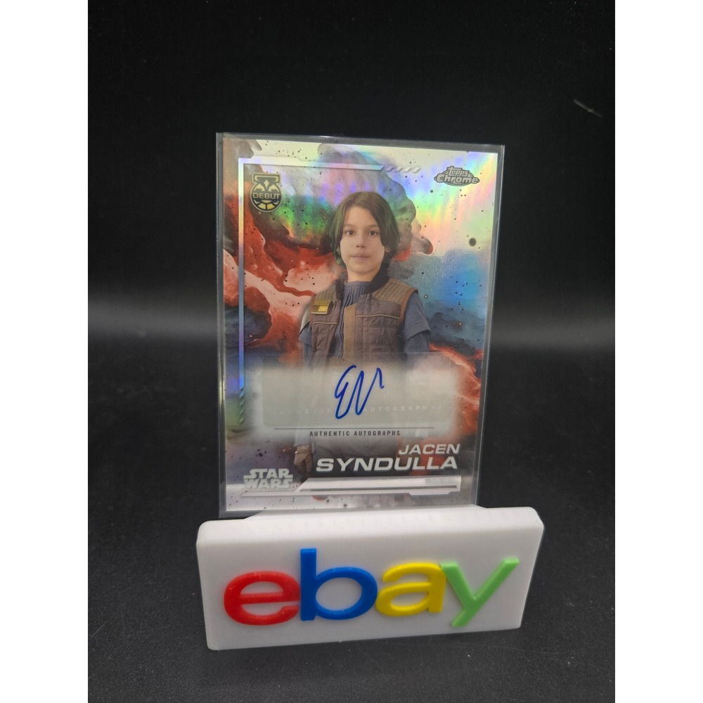 Topps Chrome Star Wars Debut Jacen Syndulla Evan Whitten Auto AU-EW Refractor